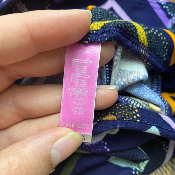 LuLaRoe Disney Mickey Mouse Purple Stripes Leggings - Picture 9 of 10